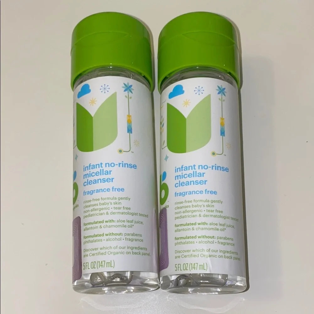 Babyganics Infant No-rinse Micellar Cleanser Fragrance Free Set